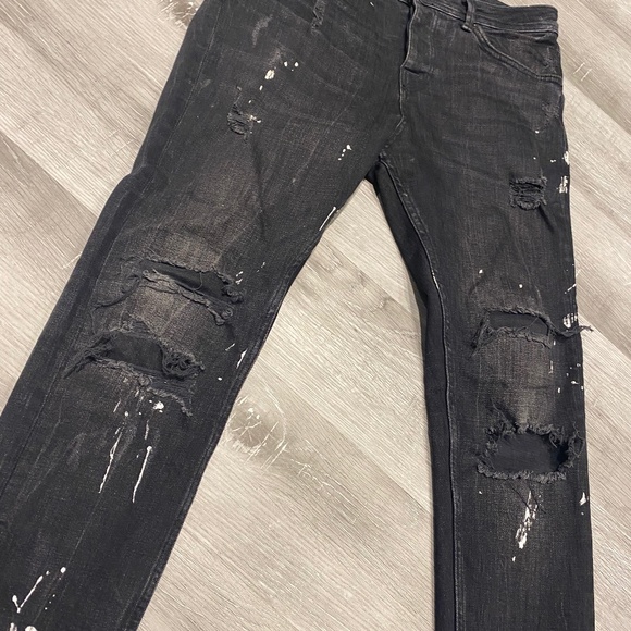 Black denim jeans - Picture 1 of 3
